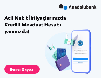 Anadolubank Kredili Mevduat Hesabı